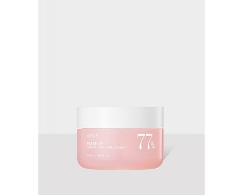 Crema ricca con niacinamide e 77% di pesca Anua