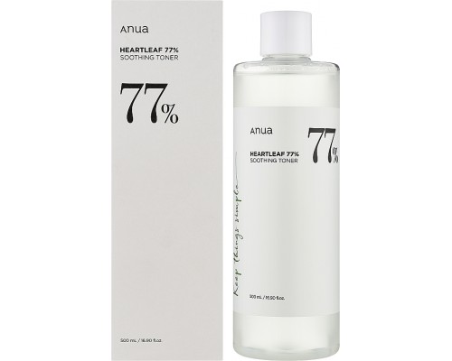 Toner lenitivo con 77% di Houttuynia Cordata Anua
