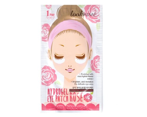Гидрогелевые патчи для контура глаз с розой LookATME