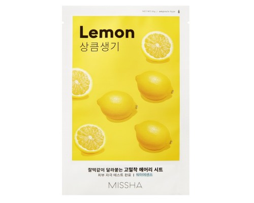 Тканевая маска для лица с лимоном Airy Fit Missha