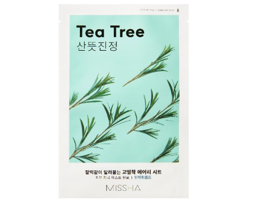 Одноразовая тканевая маска для лица с экстрактом чайного дерева Airy Fit Missha