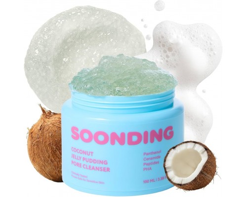 Detergente per viso e pori al cocco Jelly Pudding Soonding