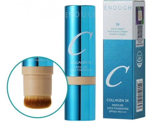 Увлажняющий тональный стик с тройным коллагеном No.21N SPF50+ PA++++ Enough