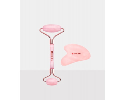 Set di roller per massaggio facciale e Gua-Sha Mizon