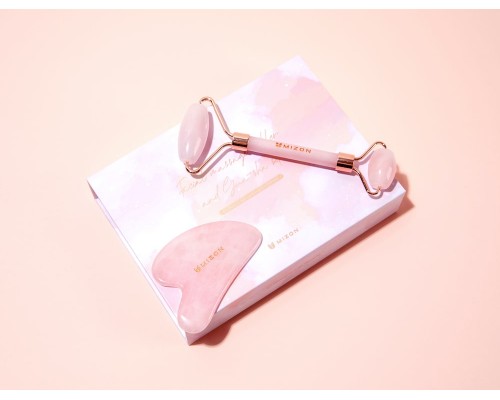 Set di roller per massaggio facciale e Gua-Sha Mizon