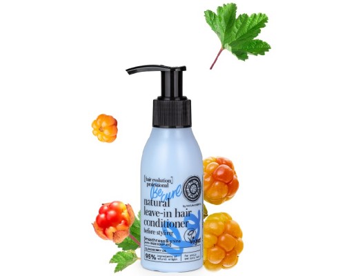 Натуральный несмываемый кондиционер для волос перед укладкой Be-curl для мягкости и сияния Natura Siberica