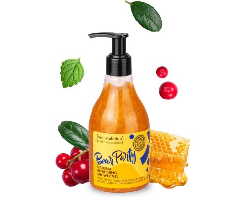 Gel doccia rinfrescante naturale Bear party Skin Evolution Natura Siberica