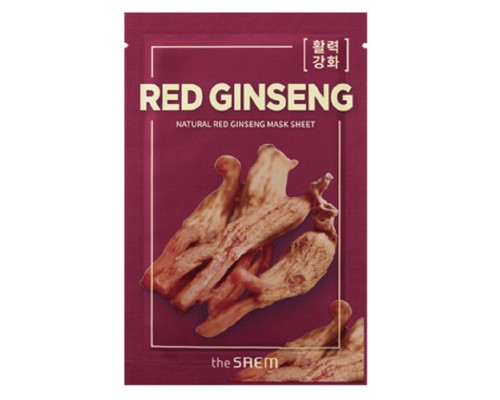 Maschera in tessuto al ginseng rosso naturale The Saem