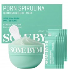 Maschera lenitiva a spirulina PDRN con texture da sorbetto 10 pezzi Some By Mi 