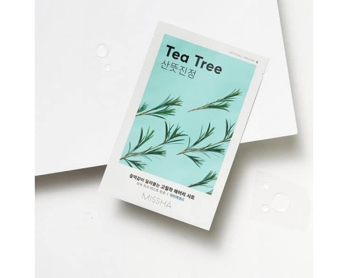Одноразовая тканевая маска для лица с экстрактом чайного дерева Airy Fit Missha